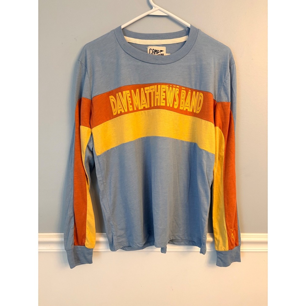 Camp Collection Dave Matthews Band Long Sleeve Graphic Tee Blue Orange Yellow M
